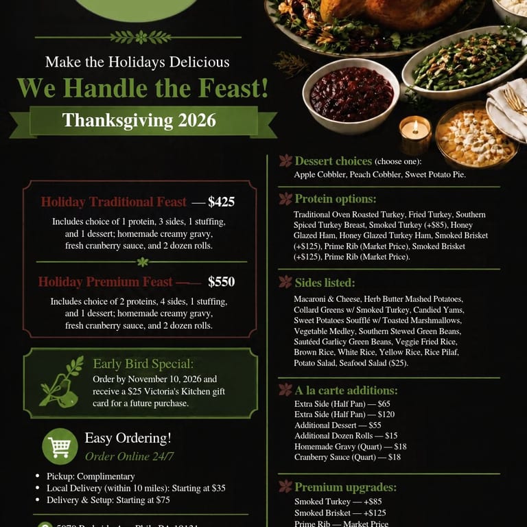 THANKSGIVING CATERING