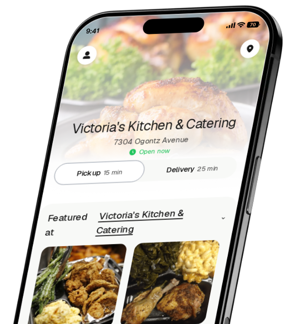 Victoria's Kitchen & Catering app preview