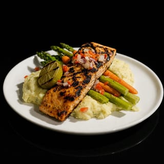Pan Seared Salmon (Wild Caught) & Shrimp