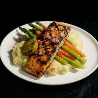 Pan Seared Salmon (Wild Caught) & Shrimp