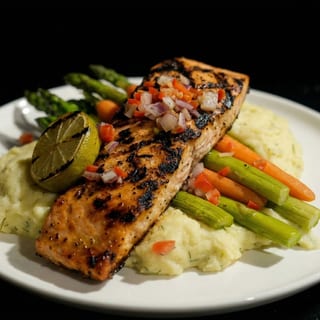 Pan Seared Salmon (Wild Caught) & Shrimp